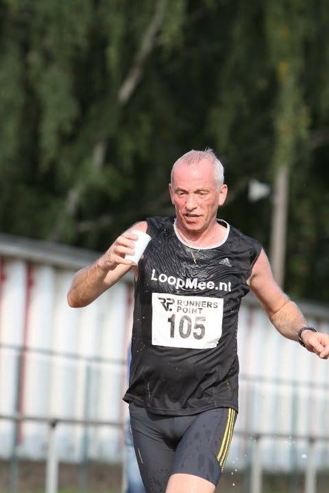 Afkoelen tijdens een 10 km wedstrijd in de Duitse Eiffel