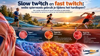 Slow twitch en fast twitch spiervezels bij hardlopen